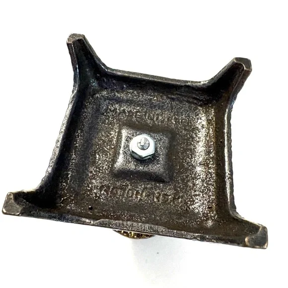 JUDAICA Vintage Candlestick Holders Brass with Blue Enamel - Picture 4 of 4